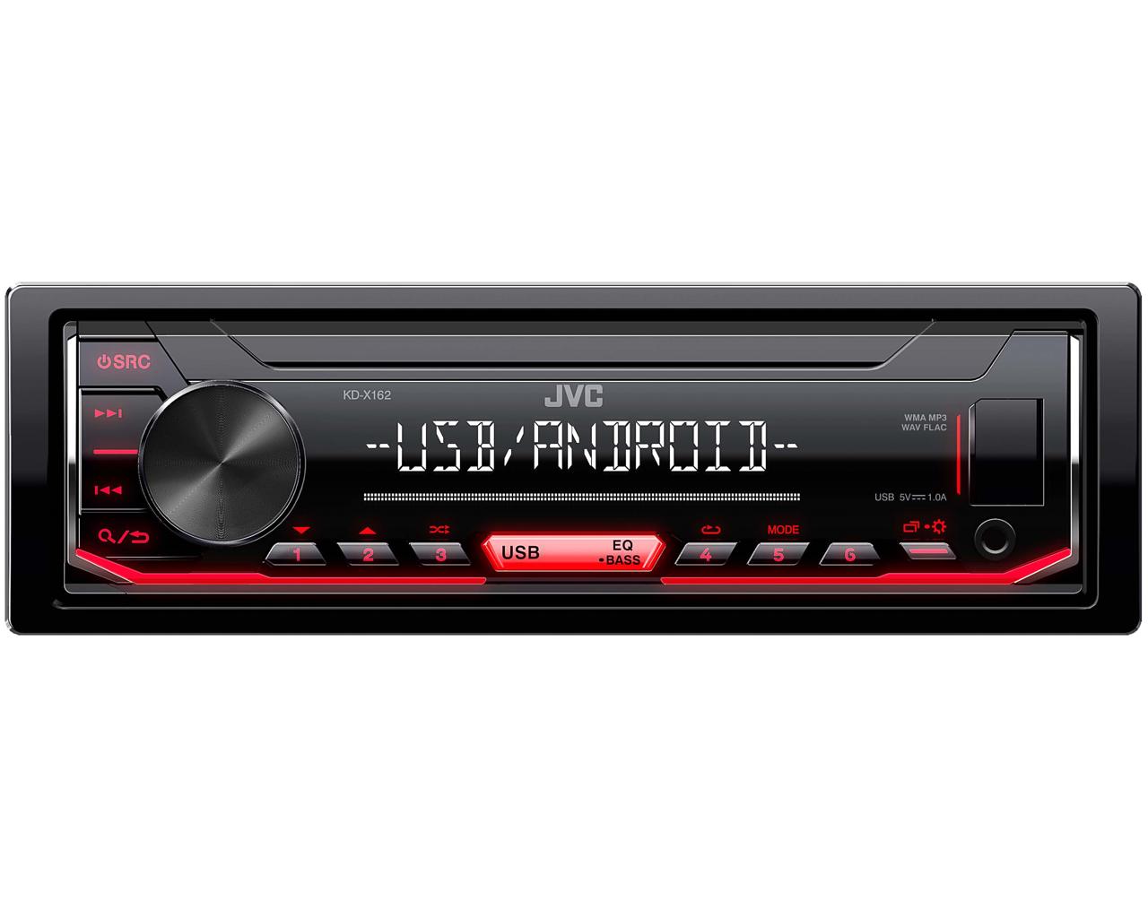 Автомагнитола MP3/USB/Android без CD-привода JVC KD-X162